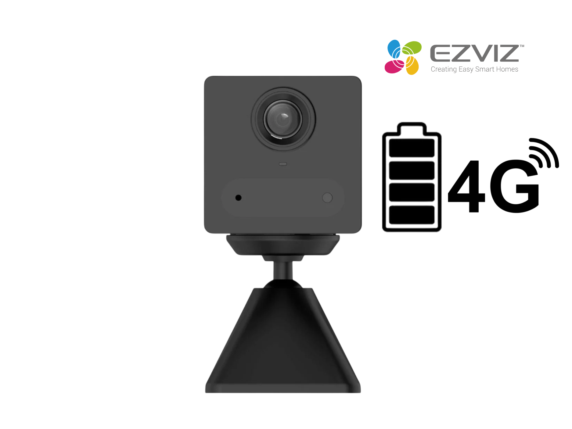 CAMARA BATERIA EZVIZ INT CB2 3MP 2K, AUDIO 2 VIAS , CHIP 4G,BATERIA,FIJO,INFRARROJO,BASE MAGNETICA,COLOR EN NEGRO