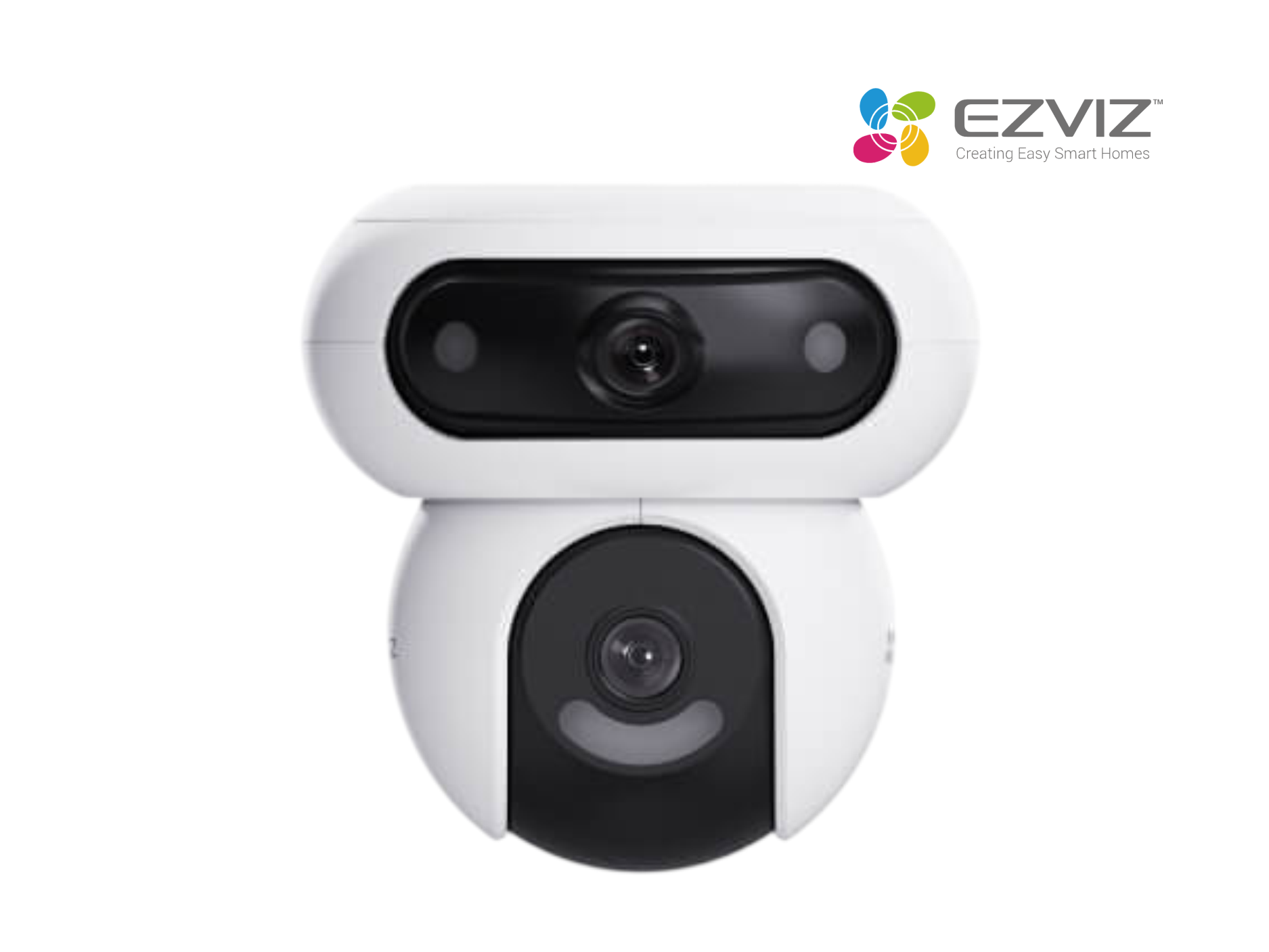 CAMARA EZVIZ EXT H90 DUAL 4MP 2K+ , AUDIO 2 VIAS , WIFI 2.4GHZ, 360° A COLOR, CON SIRENA INTEGRADA,IP67