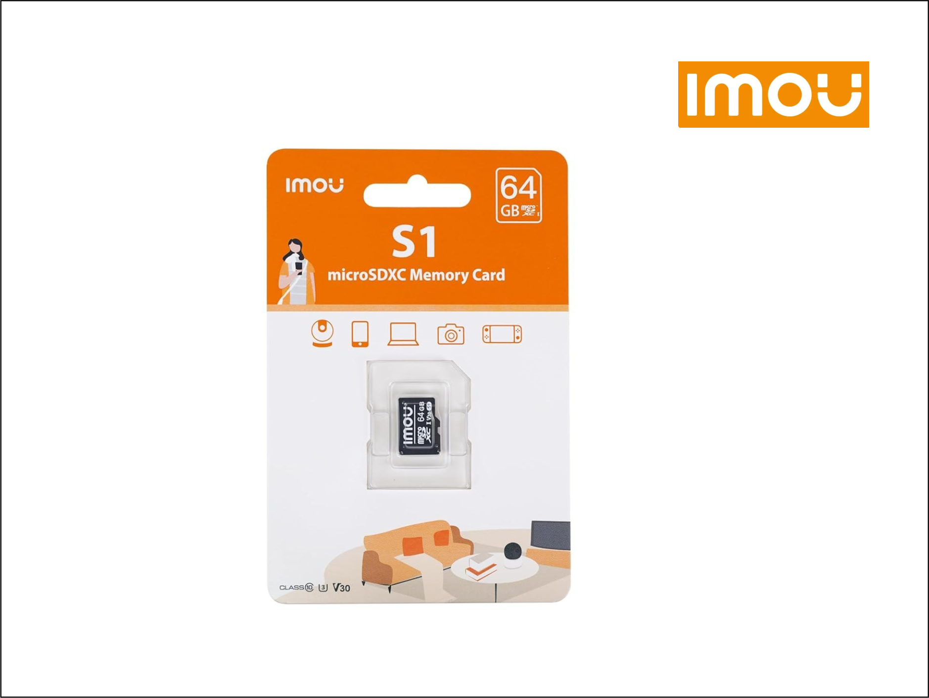 MEMORIA MICRO SD DE 64GB IMOU V30