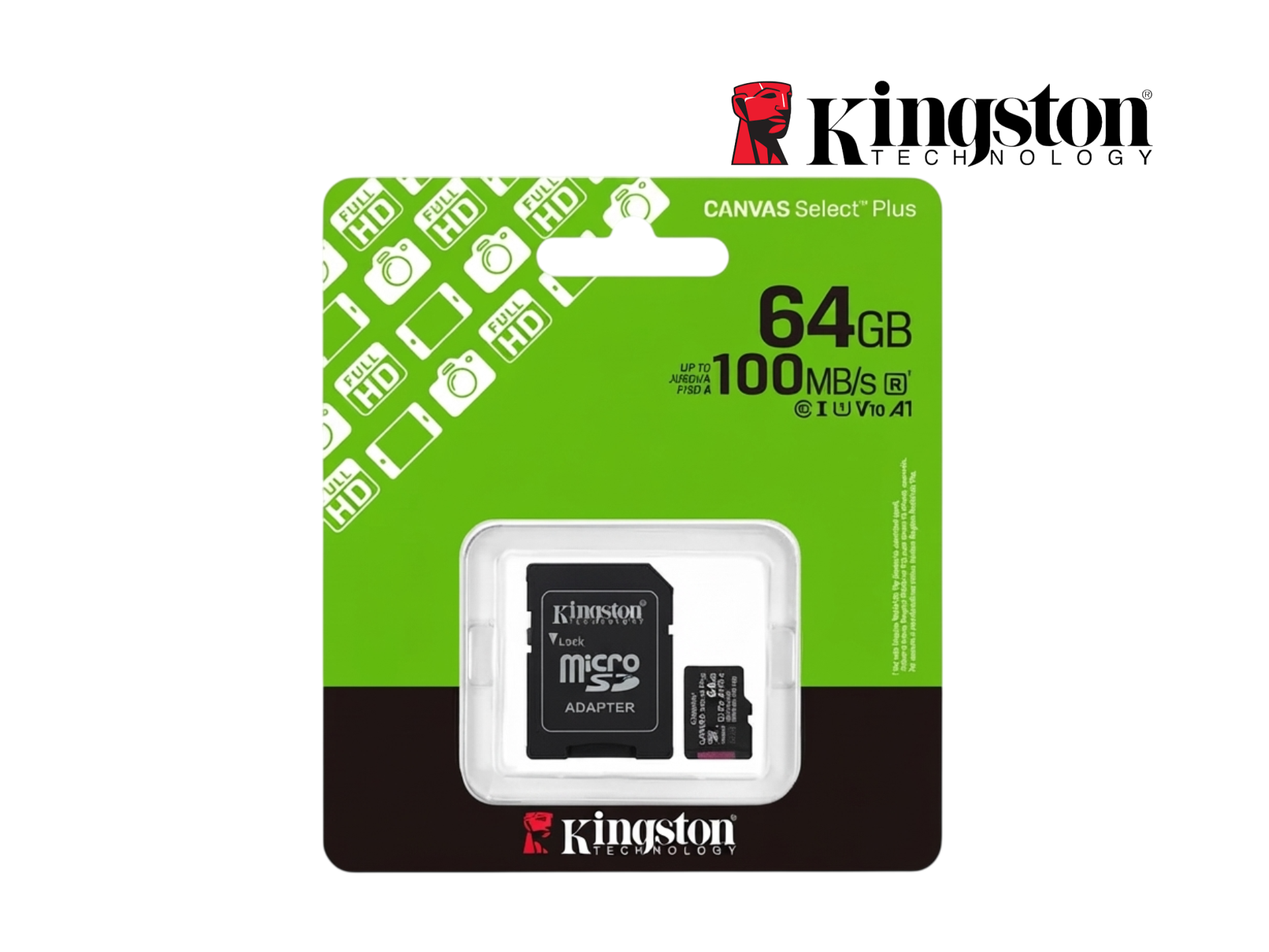 MEMORIA MICRO SD 64GB KINGSTON 100MB/s
