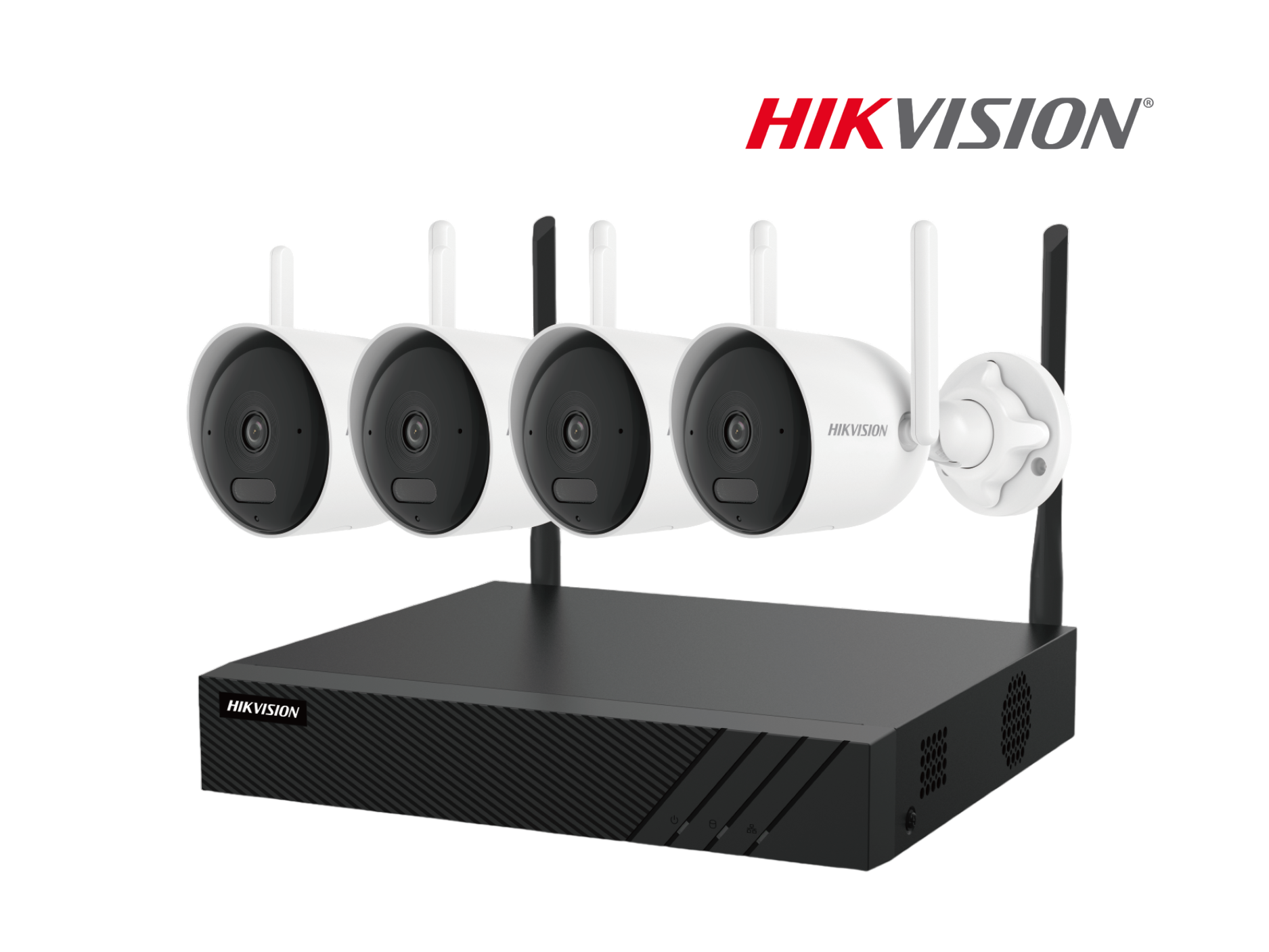 KIT HIKVISION EASYLINK 4 TUBO EXT 4MP WIFI/IP +NVR 8CH CON AUDIO DOBLE  VIA