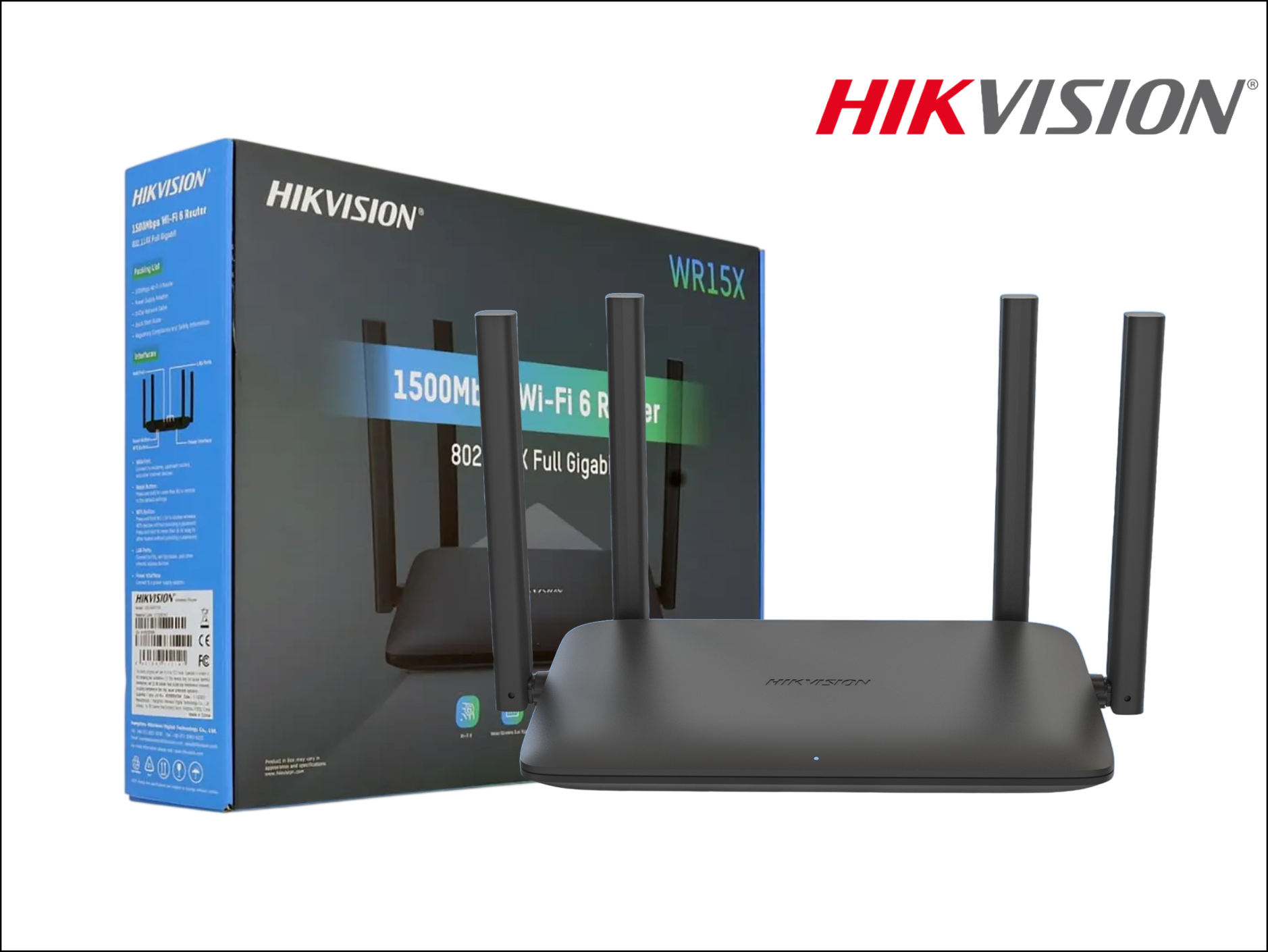 Router HIKVISION Inalámbrico Wi-Fi 6 de 1500Mbps