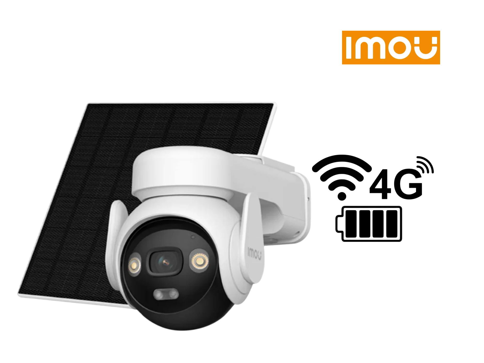 KIT CAMARA IMOU EXT AOV PT 5MP 3K , 4G / WIFI , PANEL SOLAR Y BATERIA