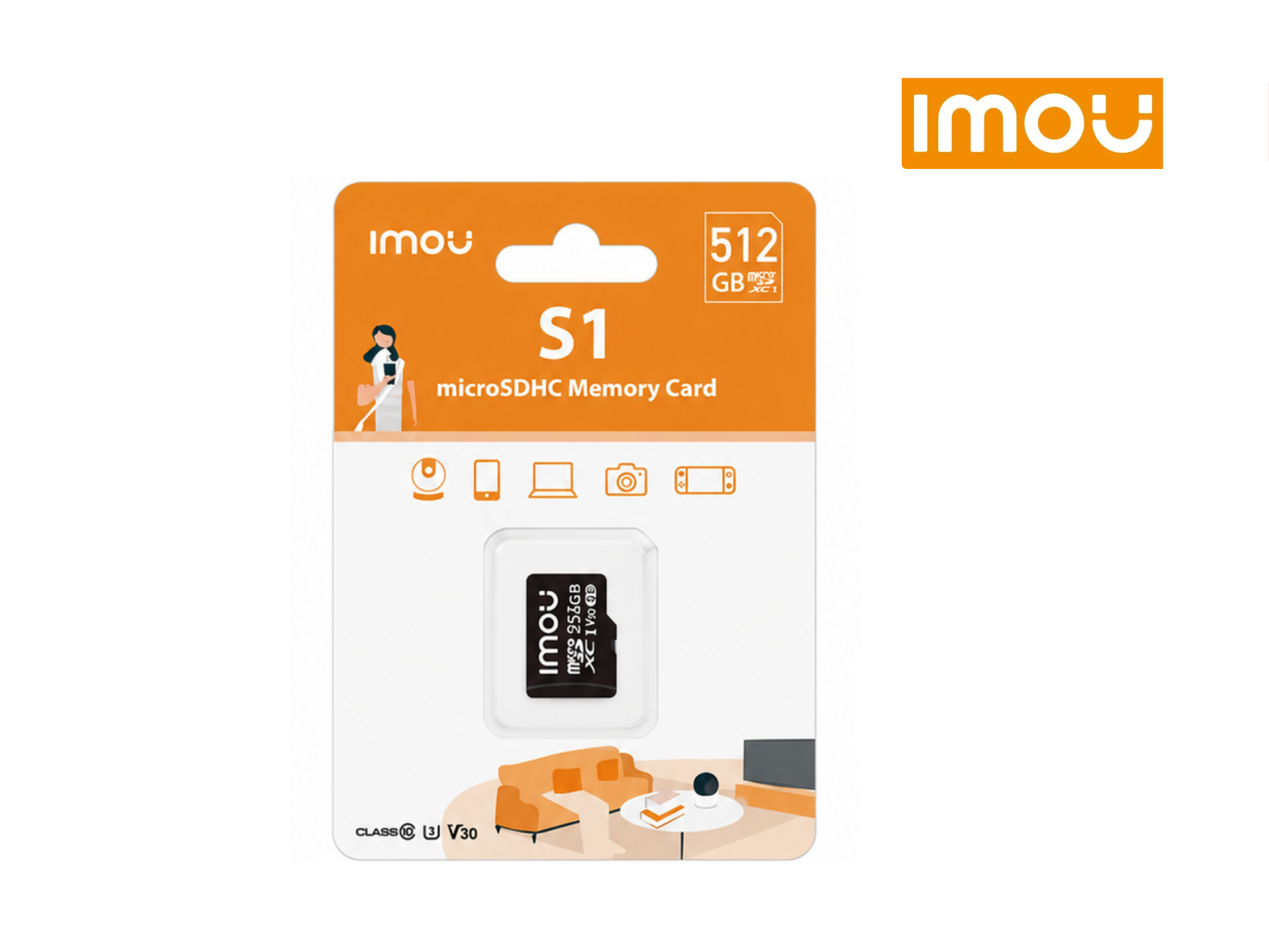 MEMORIA MICRO SD DE 512GB IMOU V30 S1