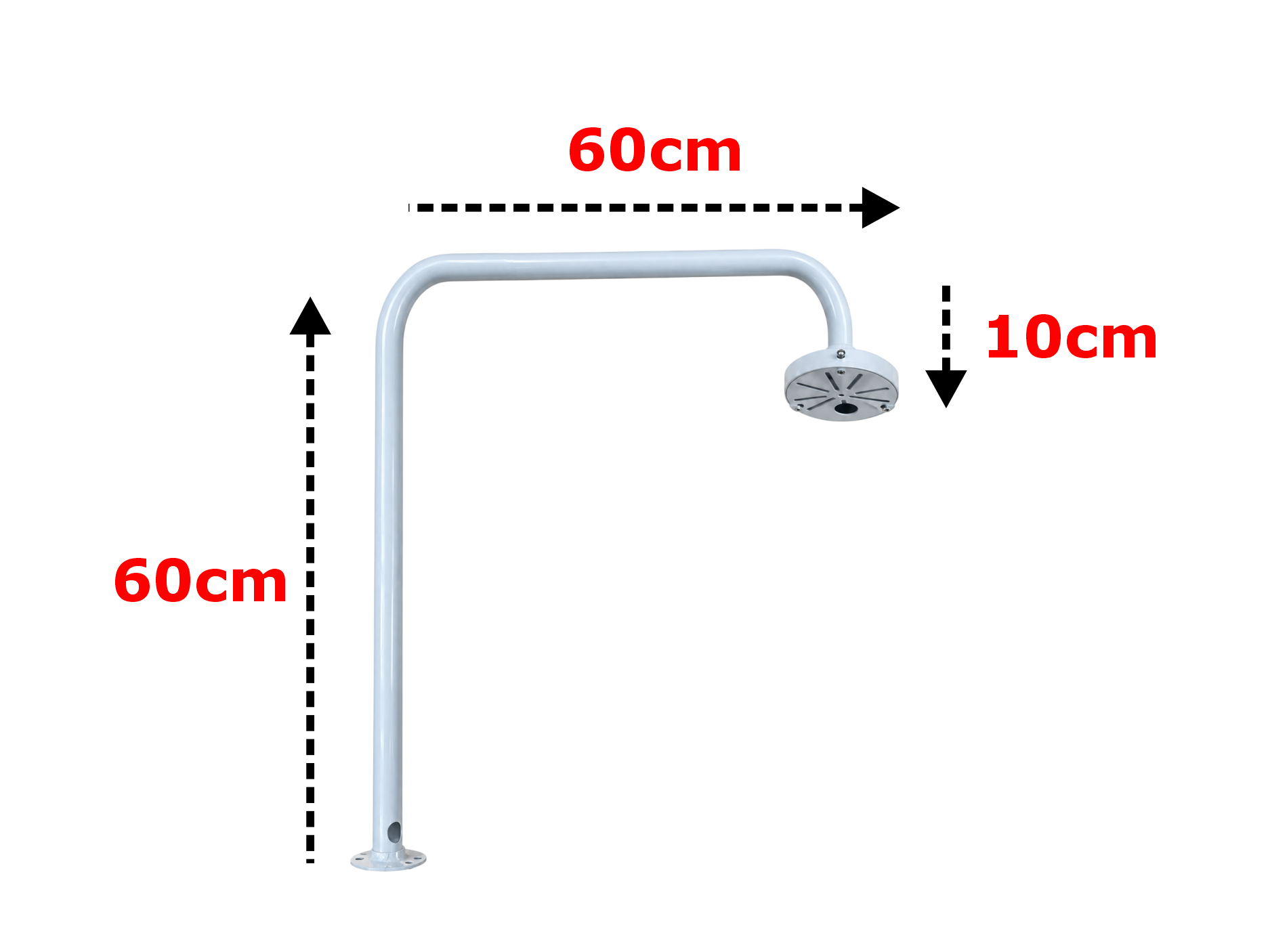SOPORTE DE BRAZO TIPO L 60X60X10 ,METALICO