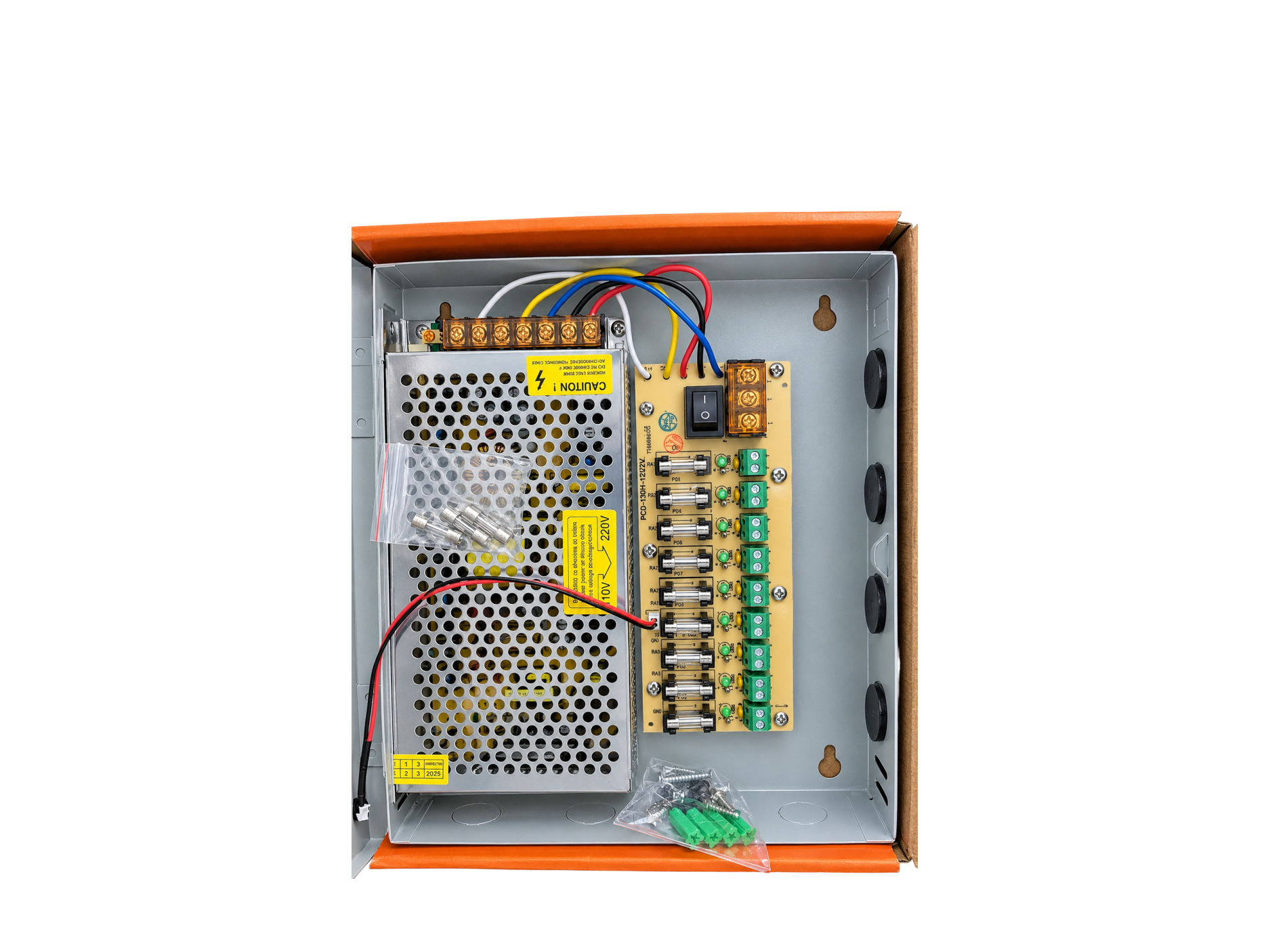 FUENTE CENTRALIZADA 10A/12V PAARA CCTV 9 CANALES
