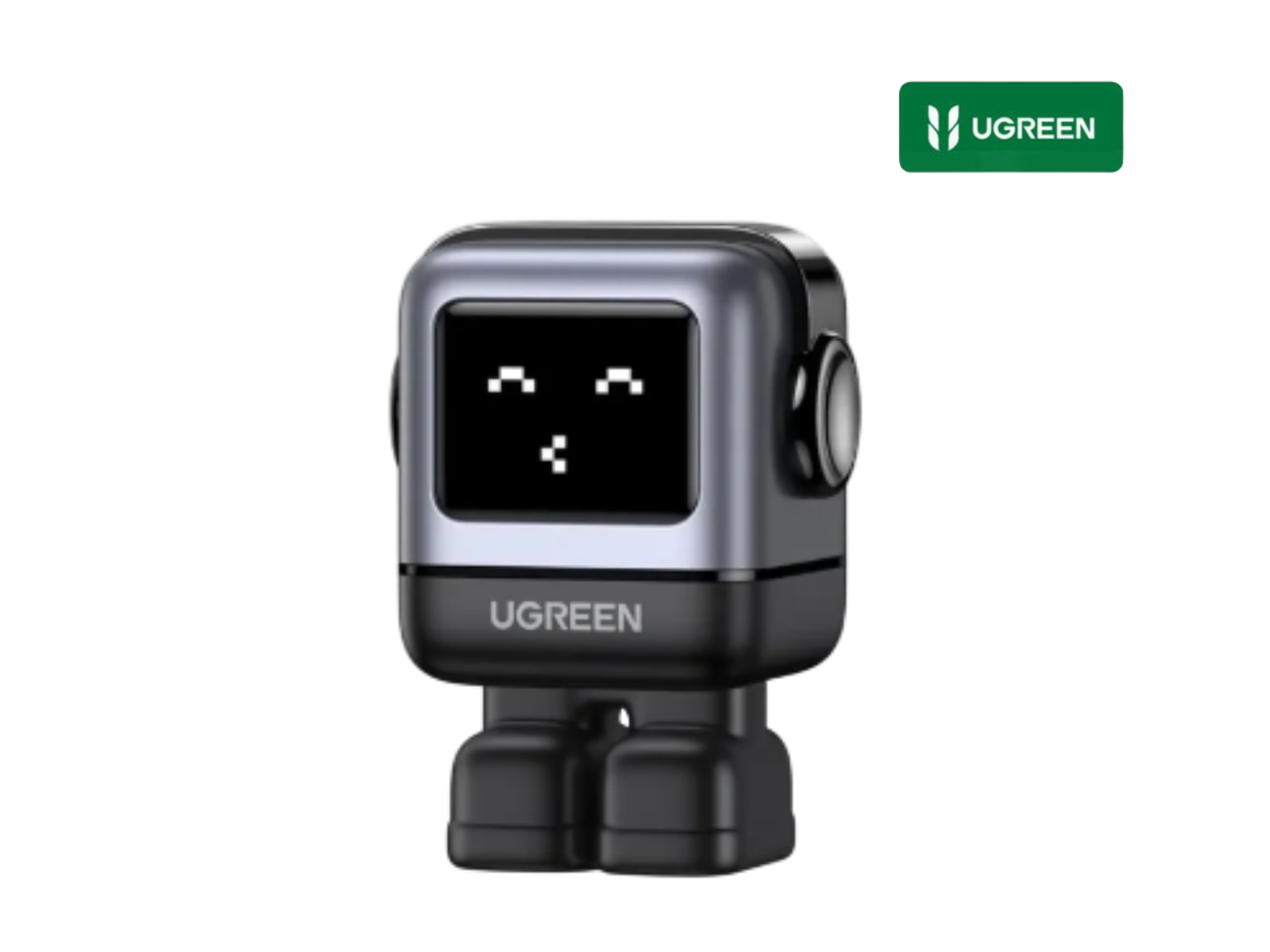 CARGADOR UGREEN  USB-C 65W, GAN UNO RG ROBOT  PARA IPHONE, MACBOOK AIR, IPAD, GALAXY CON PANTALLA LED ANIMADA