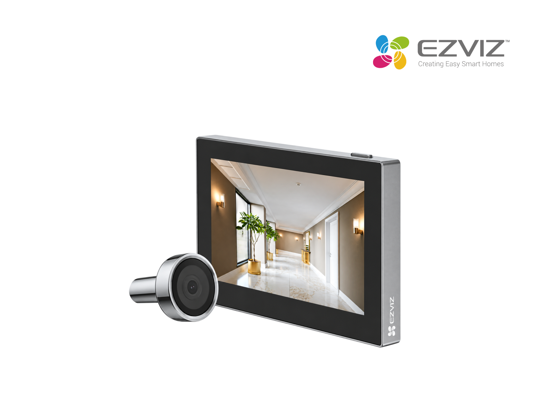 MIRILLA EZVIZ HP2 1080P VISOR DE PUERTA INALAMBRICA WIFI CON PANTALLA DE 4.3"