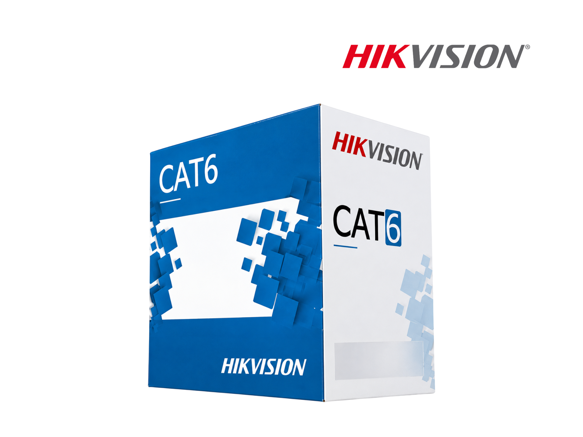 CAJA DE CABLE UTP HIKVISION CAT 6 INT COBRE PURO 305MTS,GRIS